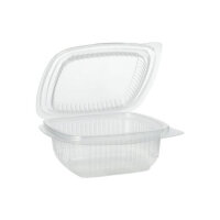 Verpackungsbecher mit Klappdeckeln, PP rechteckig 250 ml...