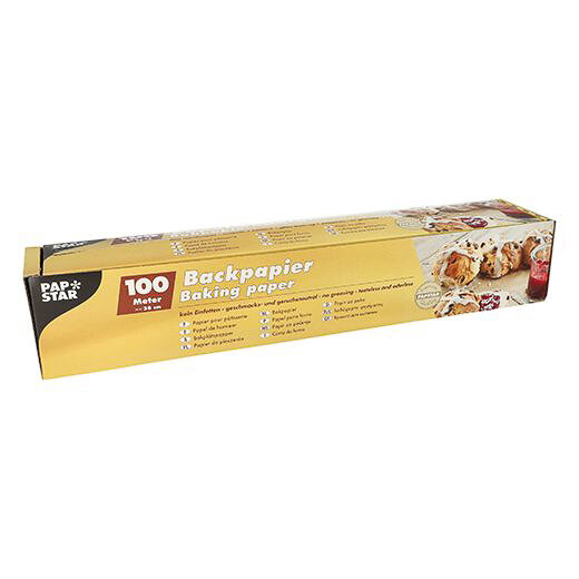 Backpapier 100 m x 38 cm braun in Faltschachtel