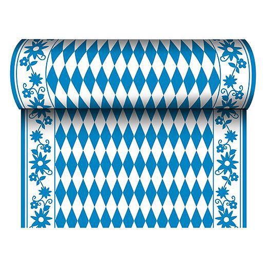 Tischläufer aus Airlaid, stoffähnlich 24 m x 40 cm "Bayrisch Blau" (1 Rolle)