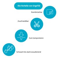 Urgotül 5 cm x 5 cm Wundgaze