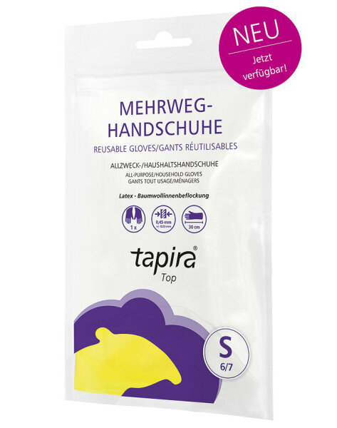 TAPIRA Top Haushaltshandschuh Latex, M, 1 Paar