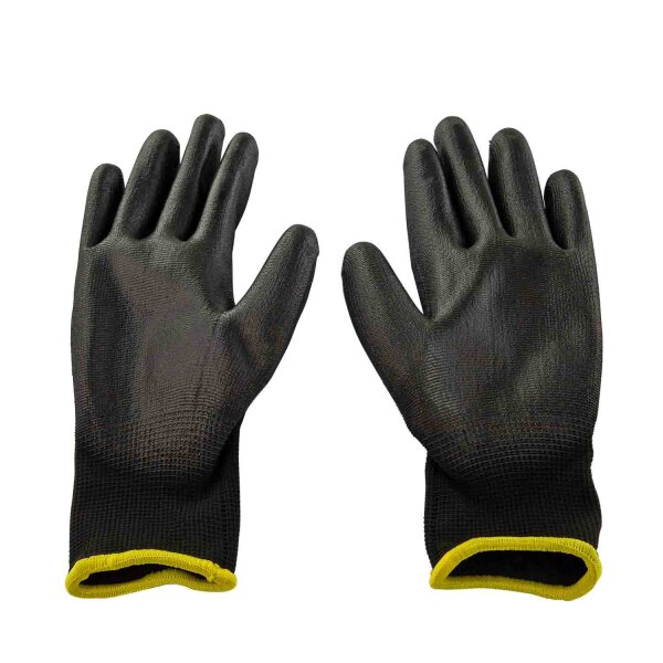 PU-Arbeitshandschuhe Größe 10 schwarz, 12 Paar