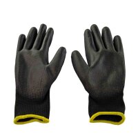 PU-Arbeitshandschuhe Größe 10 schwarz, 12 Paar