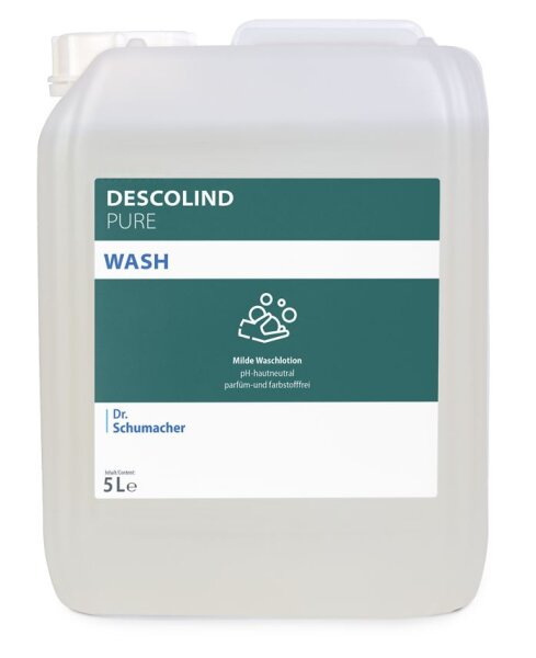 DESCOLIND PURE WASH, Parfümfreie Waschlotion - sensible Haut, HACCP (5 Liter Kanister)
