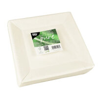 Pappteller "pure", quadratisch 22,5 x 22,5 cm...