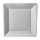 Pappteller "pure", quadratisch 22,5 x 22,5 cm (Karton 500 Teller)