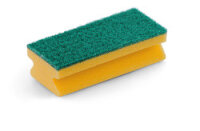 Topfreiniger ca. 7 x 9,5cm, gelb/ grün (10 Stück)