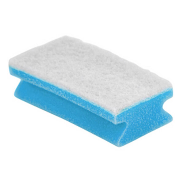 Bäderputzer 7 x 15 cm  blau/ weiß (10 Stück)