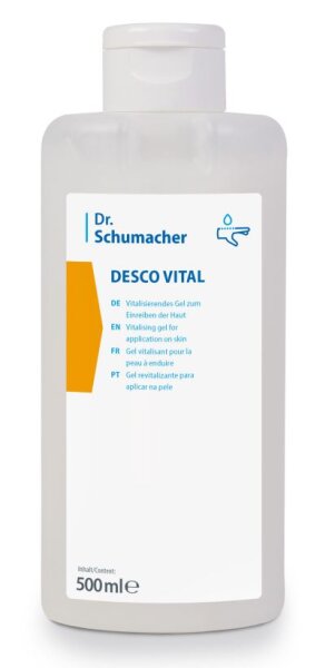 DESCO VITAL GEL Hände & Hautpflege 500 ml Flasche