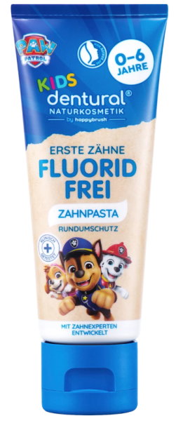 Zahnpasta/ Zahncreme Kinder, 0 bis 6 Jahre fluoridfrei, 75 ml  (Tube) (Abverkauf)