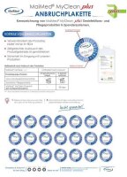MyClean + Anbruchsplaketten (1 Blatt a 72 Stück)