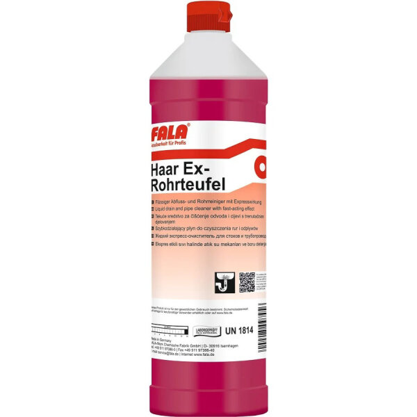 FALA HAAREX Rohrteufel, stark alkalischer Abflußreiniger  1000 ml Flasche