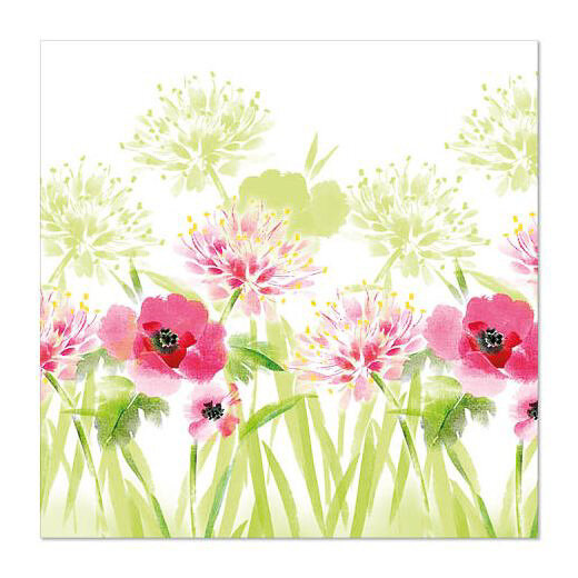 Servietten, 3-lagig 1/4-Falz 33 x 33 cm "Summer Breeze" (20 Stück)