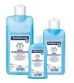 Sterillium med, Händedesinfektion in verschiedenen Flaschengrößen