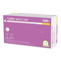 Medi-Inn Latex white grip Einmalhandschuhe puderfrei (100...