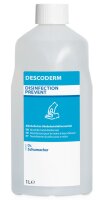Descoderm, begrenzt viruzid, alkoholisches Hände- und Hautdesinfektionsmittel in verschiedenen Verpackungsgrößen