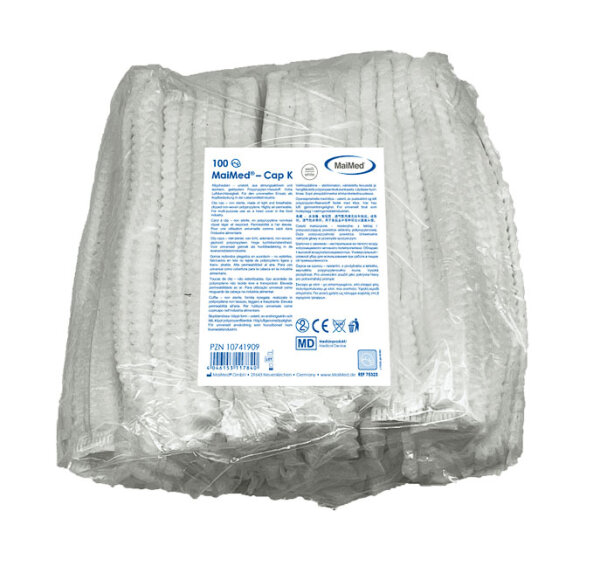 MaiMed® – Cap K, Klipphauben Schwesternhauben (100 St. im Beutel) (Abverkauf)