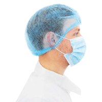 MaiMed® – Cap K, Klipphauben Schwesternhauben in blau, 100 Stück im Beutel