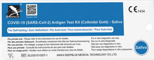 Deepblue COVID -19 (Sars- CoV-2) Lollitest Saliva Lollytest 1er