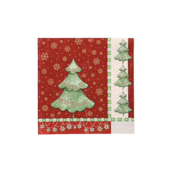 Servietten, 3-lagig 1/4-Falz 40 x 40 cm "Winter Harmony" (Pack a 20 Stk.)