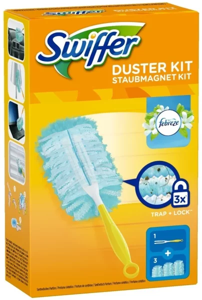 Swiffer Staubmagnet Starterset (1 Griff und 3 Tücher)