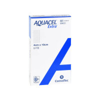 AQUACEL Extra Wundauflage 4 x 10 cm | 10 Stück