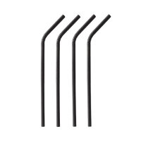 Papierstrohhalme, schwarz, "pure", Ø 6...
