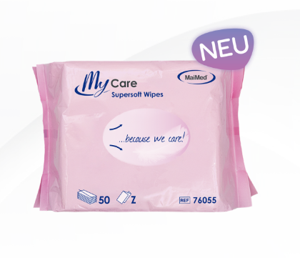 MyCare Supersoft Wipes /Trockene Wisch- und Pflegetücher (Pack a 50 Tücher)