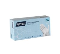 Hynex Latexhandschuh puderfrei 5g (Box a 100 Stück)...