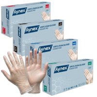 Hynex Vinylhandschuh 4,5g transparent puderfrei (Box a...
