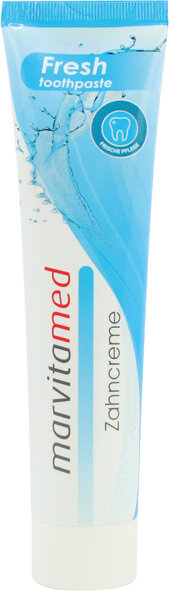 Zahncreme Marvita 125ml Fresh mit Fluorid reinigt & stärkt Zähne und Zahnfleisch, verleiht ein sauberes & frisches Mundgefühl