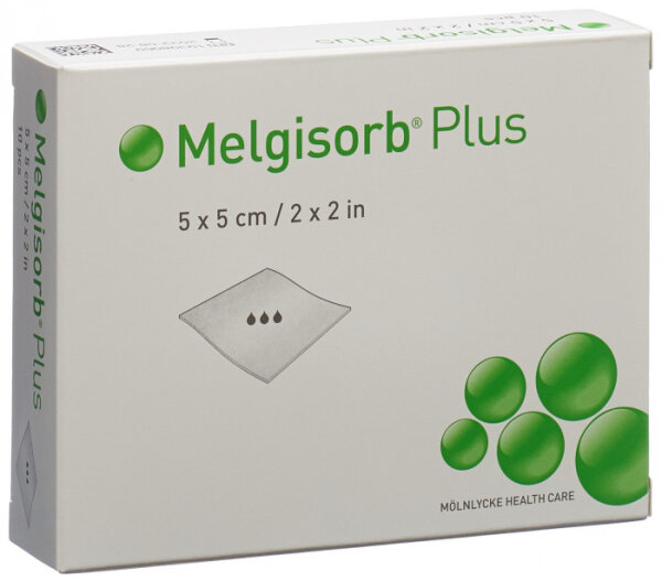 MELGISORB Plus Alginat Verband 5x5 cm steril (10St)
