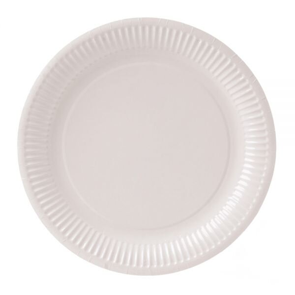 Pappteller - Ø23 cm - Weiß (100 Stück)