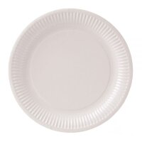 Pappteller - Ø23 cm - Weiß (100 Stück)