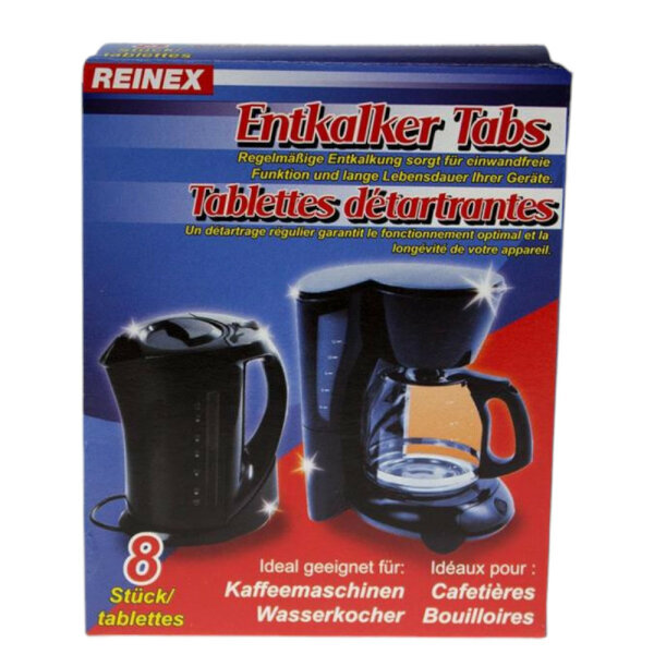 Reinex Entkalker-Tabs 8 x 16g Beutel