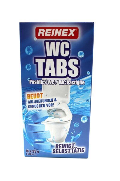 Reinex WC-Reiniger Tabs, 16 Tabs, 25g