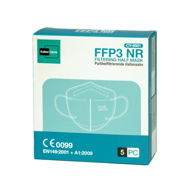 FFP3 Kaiser Cares I weiße Atemschutzmaske 5 Stück