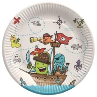 Papstar Pappteller rund Ø 23 cm Pirate Crew | 20...