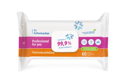 Professional for you Flächendesinfektion Wipes (Flowpack a 60 Tücher)