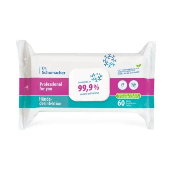 Professional for you Händedesinfektion Wipes (Flowpack 60 Tücher)