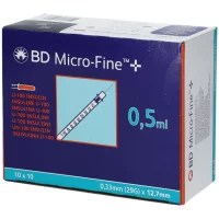 BD Micro-Fine+ Insulinspritze 0,5ml (29G) 0,33 x 12,7 mm...