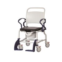 Dusch-Toilettenstuhl New York grau/ blau