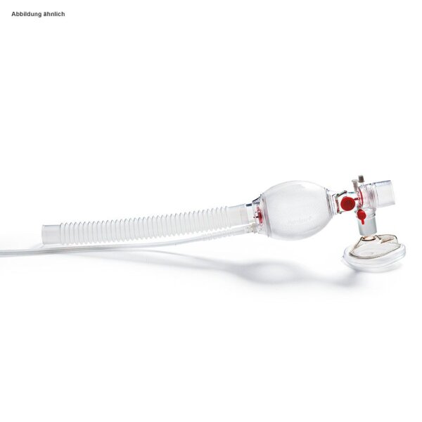 Ambu Spur 2 Einweg Beatmungsbeutel für Neugeborene bis 10 kg  integriertem PEEP-Ventil Adapter (1 Stück)