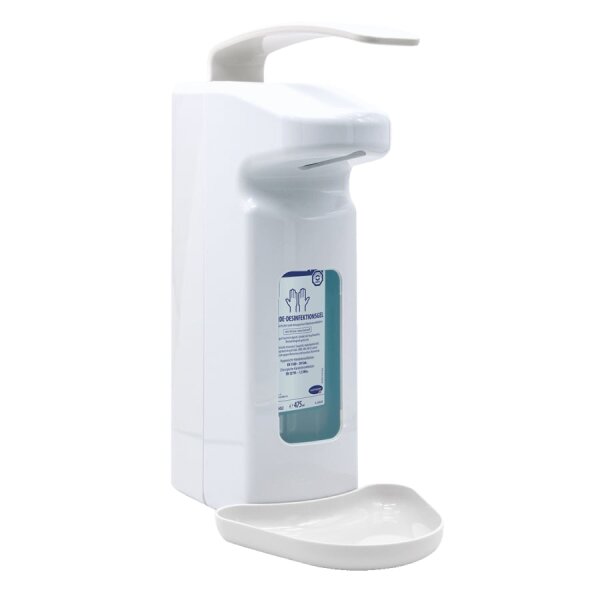 Desinfektion- und Seifenspender aus Kuststoff I hochwertig , Langarmhebel für 500 ml/ 1 L Euroflaschen (Stück)