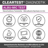 Cleartest Albu-Mic Albumin Urintest lose 30 Streifen