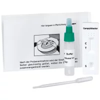 <p>Professioneller Campylobacter Schnelltest für menschliche Stuhlproben. Packung mit 5 Tests, qualitativer Antigen-Nachweis und Auswertung nach ca. 10 Minuten.</p>