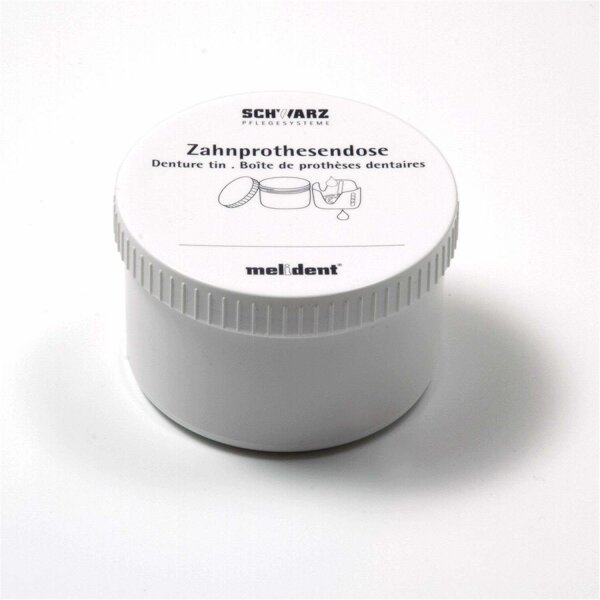 melident Zahnprothesendosen weiß mit Schraubdeckel (Stück)