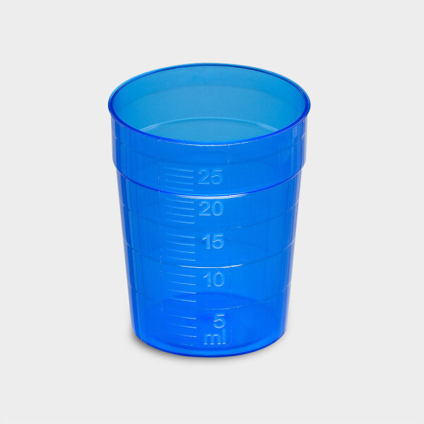 melipul EINWEG-Medikamentenbecher 25ml Pack 150 Stück blau