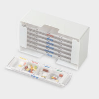 melipul Medikamenten-Dosierer XL-4 für 1 Woche mit 7...