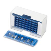 melipul Medikamenten-Dosierer XL-8 für 1 Woche mit blauen 7 MW-Dispenser 8 Fächer